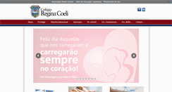 Desktop Screenshot of colegioreginacoeli.com.br